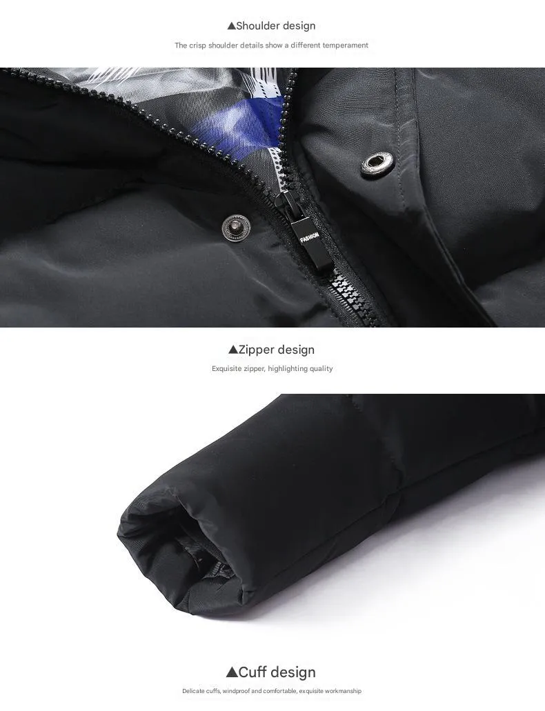 Men's Padded Down Cotton Heated Jacket