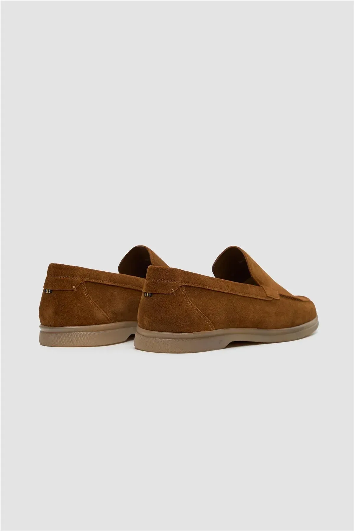 Men’s Suede Leather Moccasin Slip On Loafer Shoes - Breezy - Tan Brown