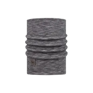 Merino Heavyweight Neck Warmer - Fog Grey Multi Stripes