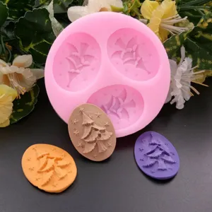 Mini Christmas Tree Cameo Silicone Mold for Crafts, Resin, Clay.