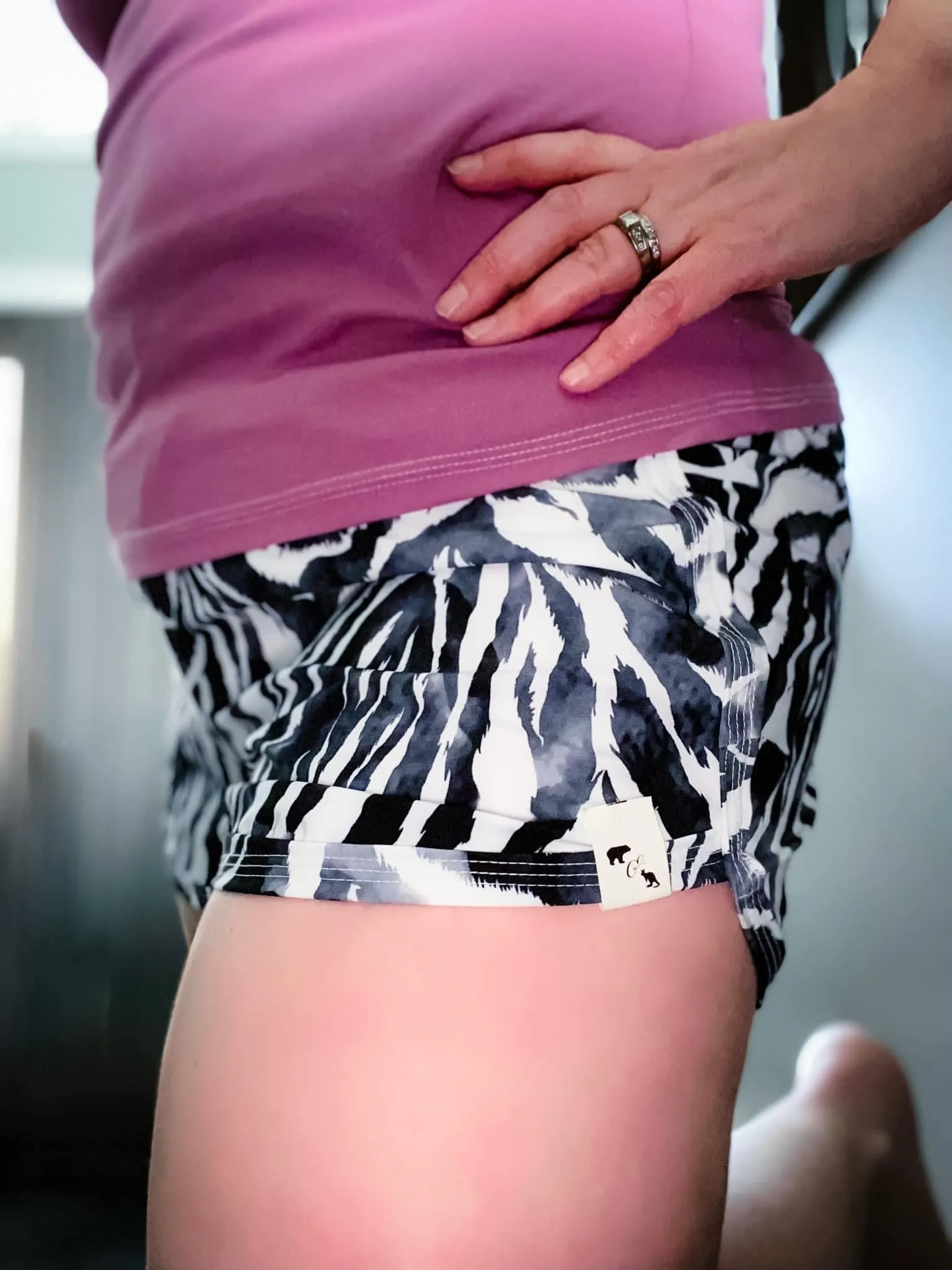 Monochrome Zebra STRETCH WOVEN