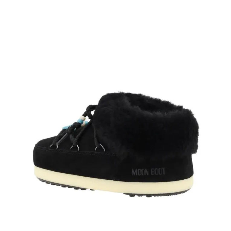 Moon Boot Mule Suede Beads Ankle Boots