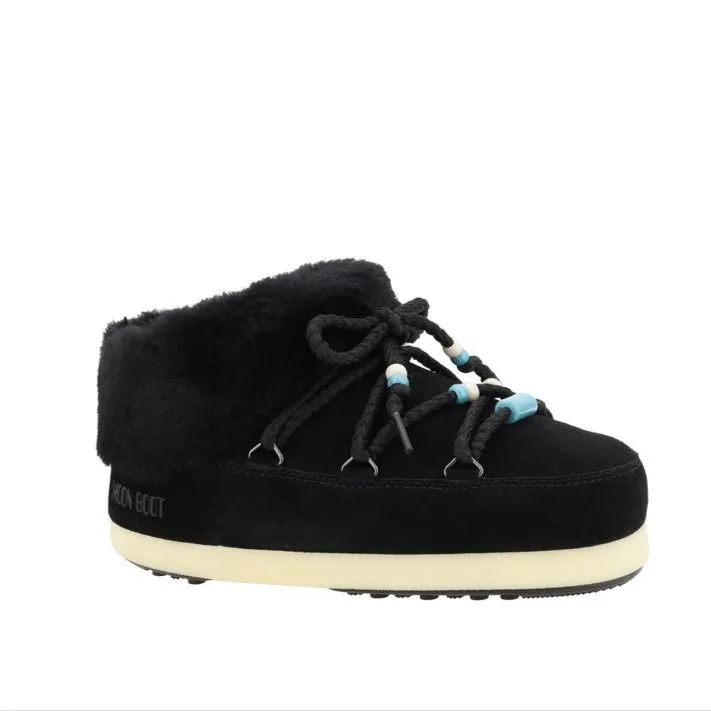 Moon Boot Mule Suede Beads Ankle Boots