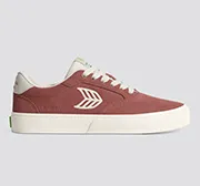 NAIOCA Withered Rose Suede Ivory Logo Sneaker Men