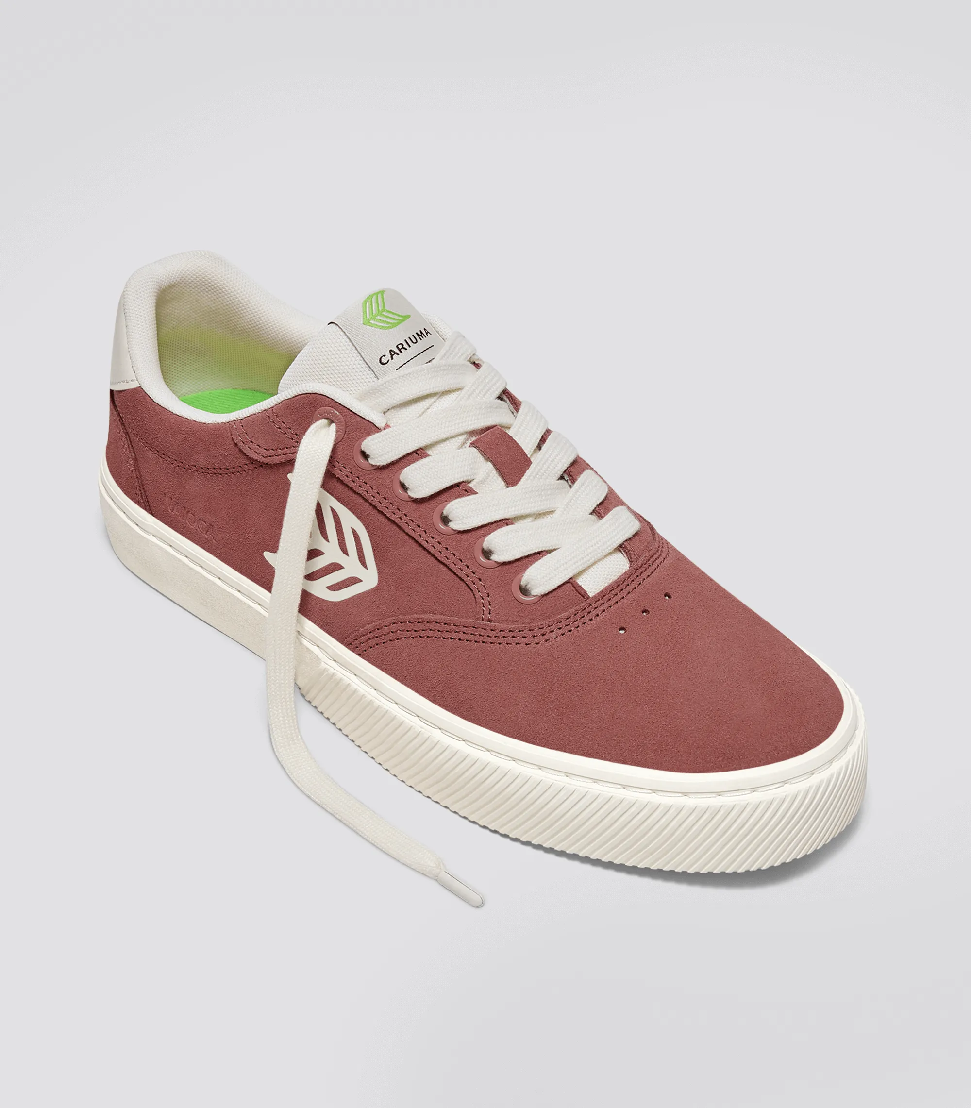 NAIOCA Withered Rose Suede Ivory Logo Sneaker Men