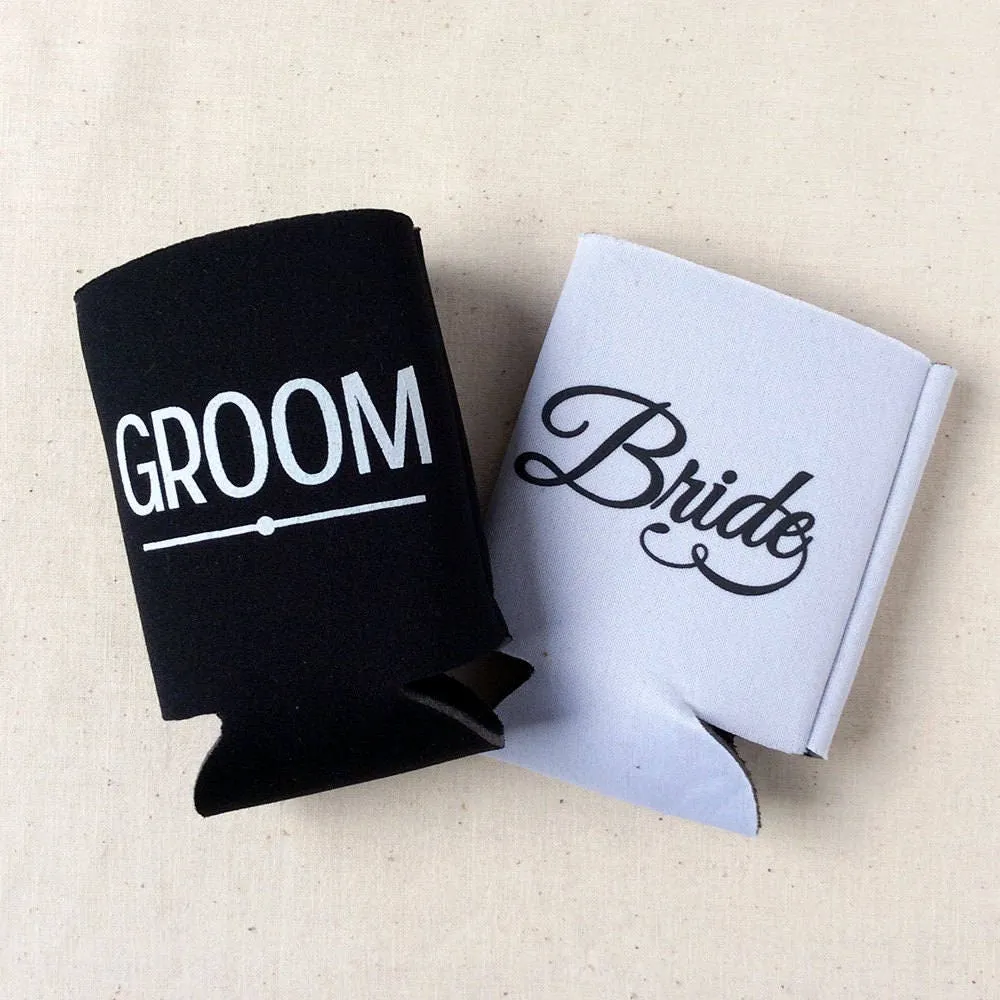 Neoprene Wedding Can Cooler #149N - Cheers to The Mr and Mrs