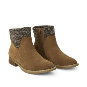 New George Women's Thalia Flat Ankle Booties in Cognac, Sz 8!
