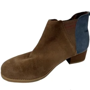 NEW TOMS Youth Esme Bark Suede Booties Size Y5.5