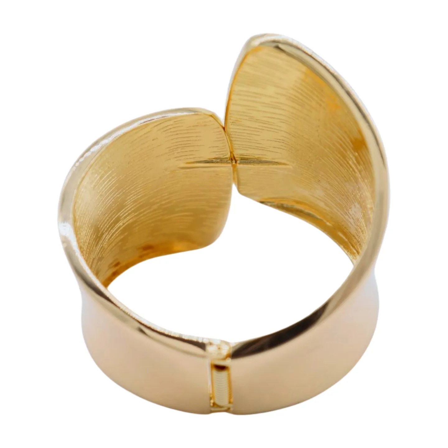 New Women Gold Metal Wrist Cuff Bracelet Fashion Jewelry Bulky Statement Stylish Look