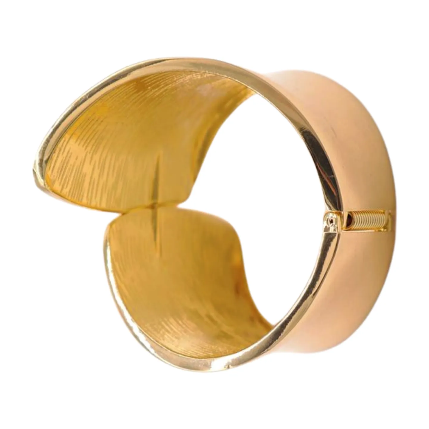 New Women Gold Metal Wrist Cuff Bracelet Fashion Jewelry Bulky Statement Stylish Look