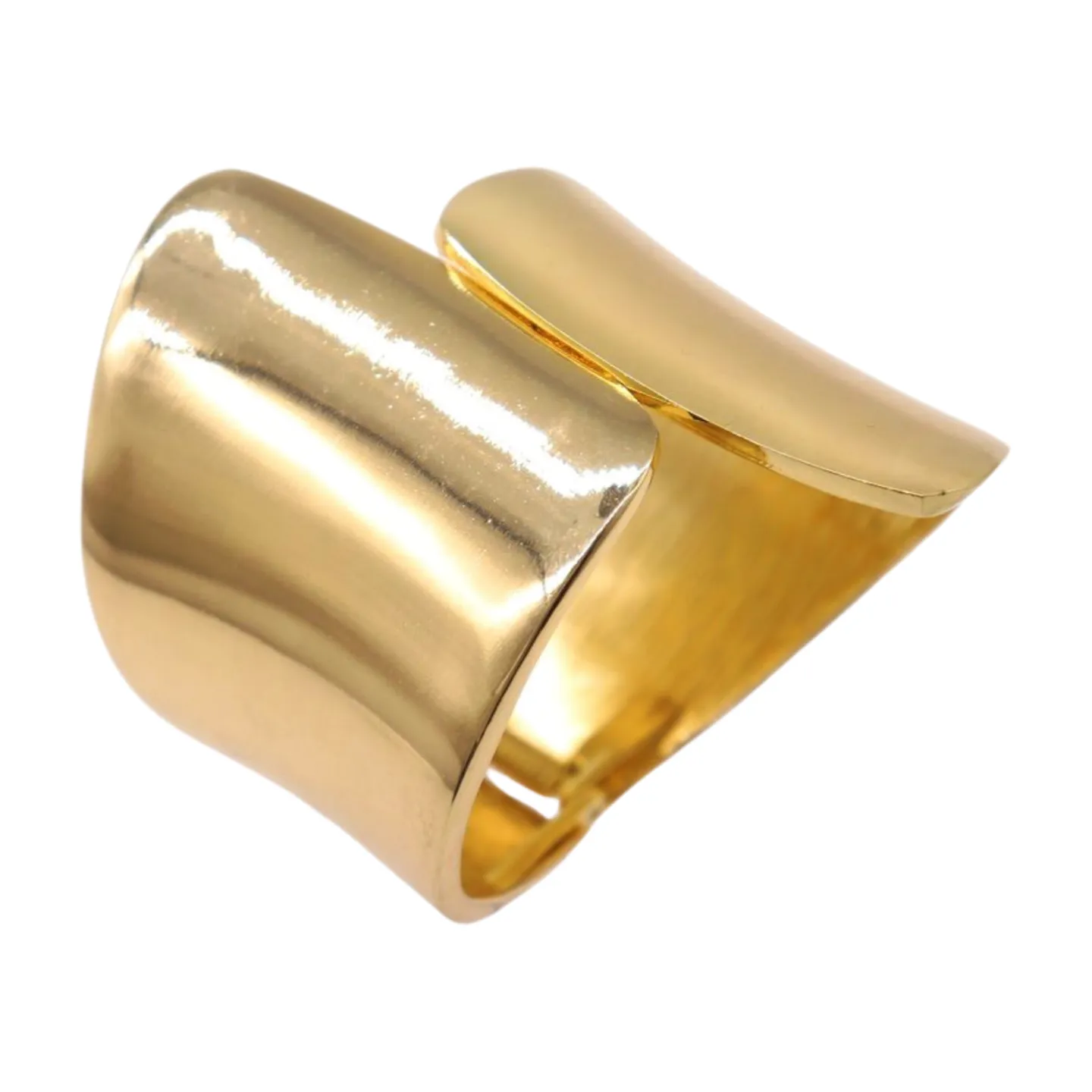 New Women Gold Metal Wrist Cuff Bracelet Fashion Jewelry Bulky Statement Stylish Look