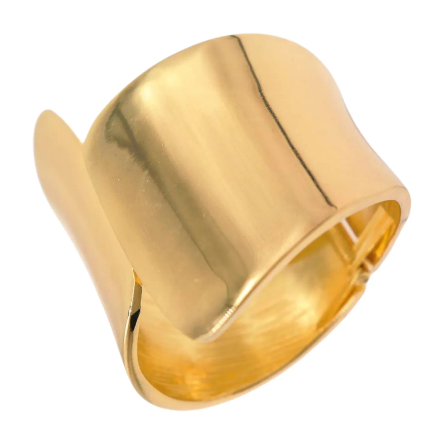 New Women Gold Metal Wrist Cuff Bracelet Fashion Jewelry Bulky Statement Stylish Look