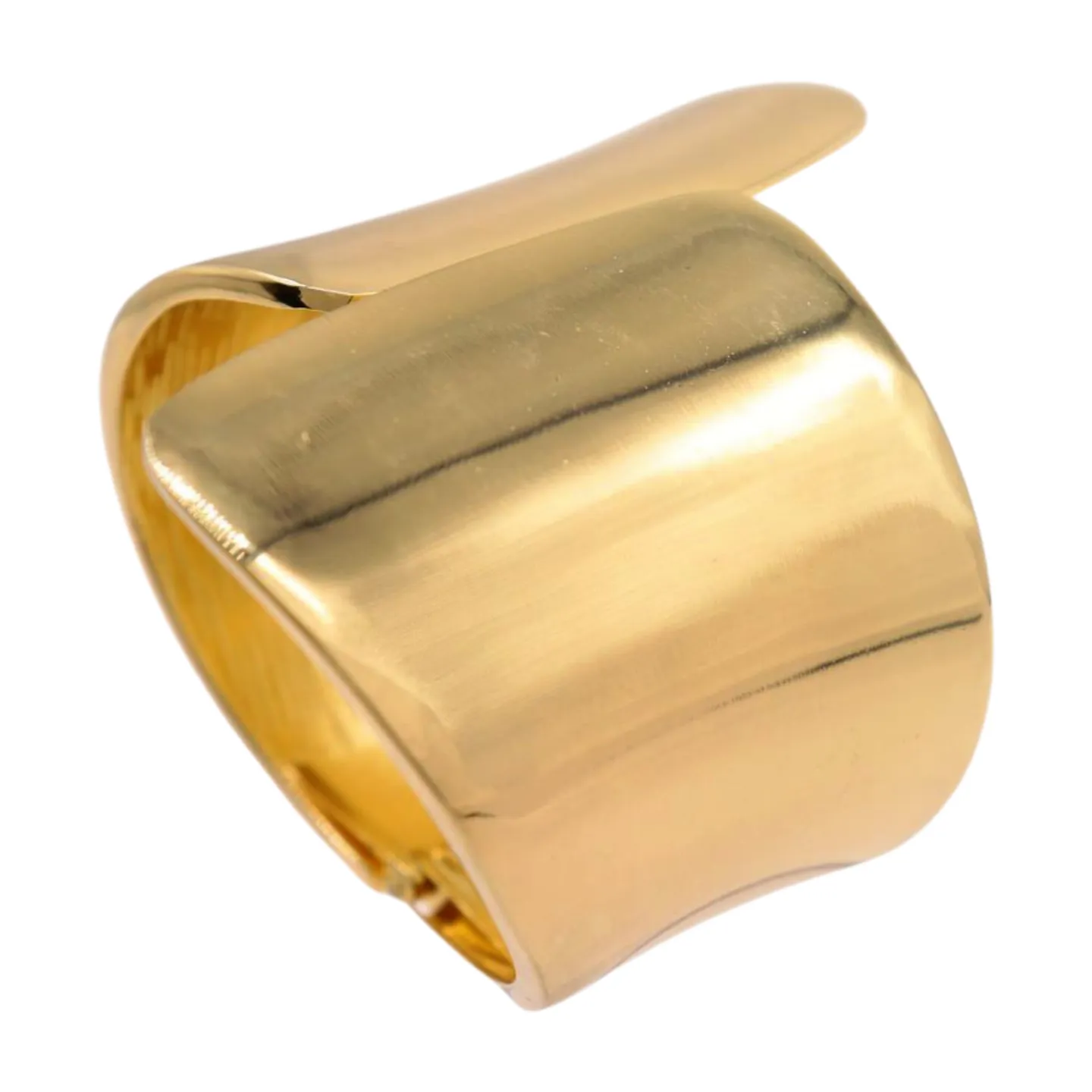 New Women Gold Metal Wrist Cuff Bracelet Fashion Jewelry Bulky Statement Stylish Look