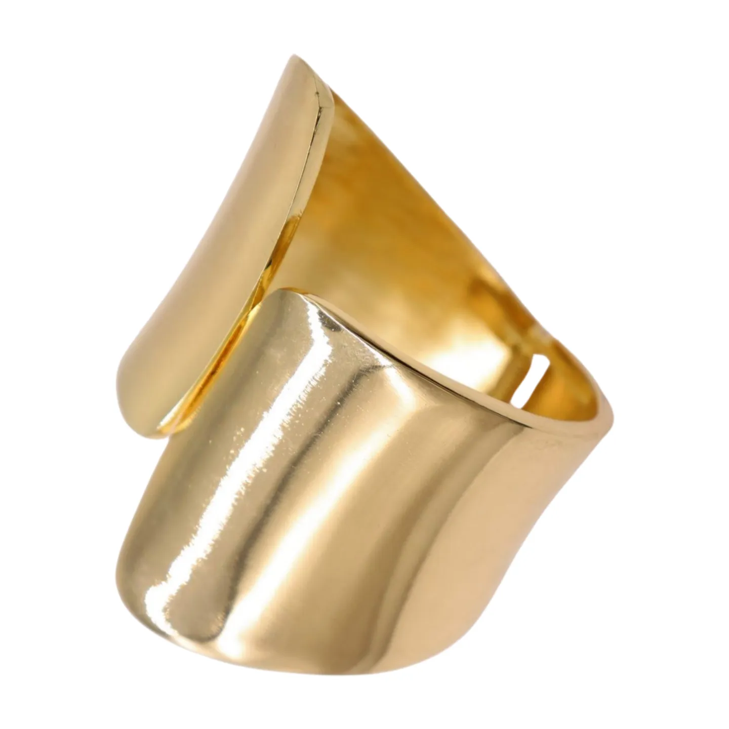 New Women Gold Metal Wrist Cuff Bracelet Fashion Jewelry Bulky Statement Stylish Look