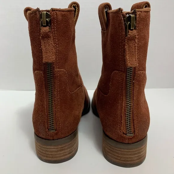 Nine West brown suede booties size 7.5