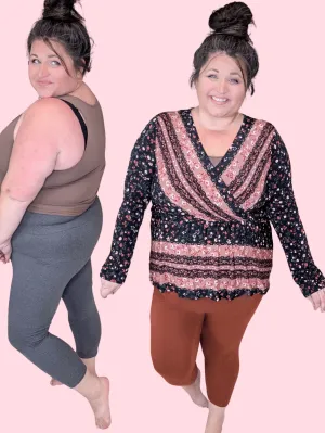 Norah Capri-7/8 Leggings in Solids