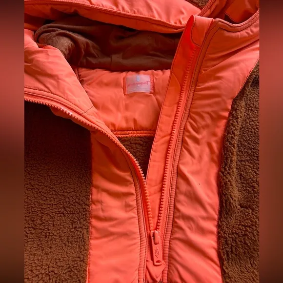 NWT 🍃 Free People Movement Pullover - Neon Coral Combo - Medium