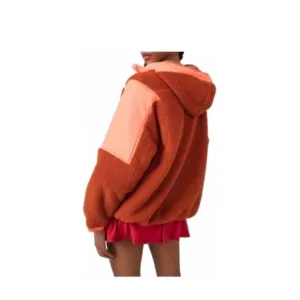 NWT 🍃 Free People Movement Pullover - Neon Coral Combo - Medium