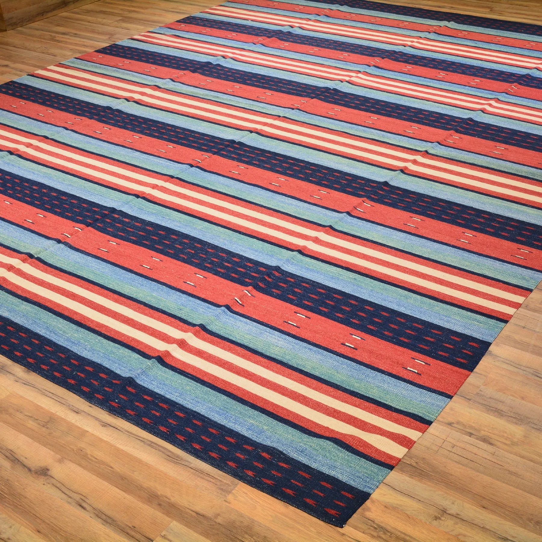 One Of A Kind Gabbeh Style Kilim Wool Rug (Size 9.7 X 12.2) Brral-2181