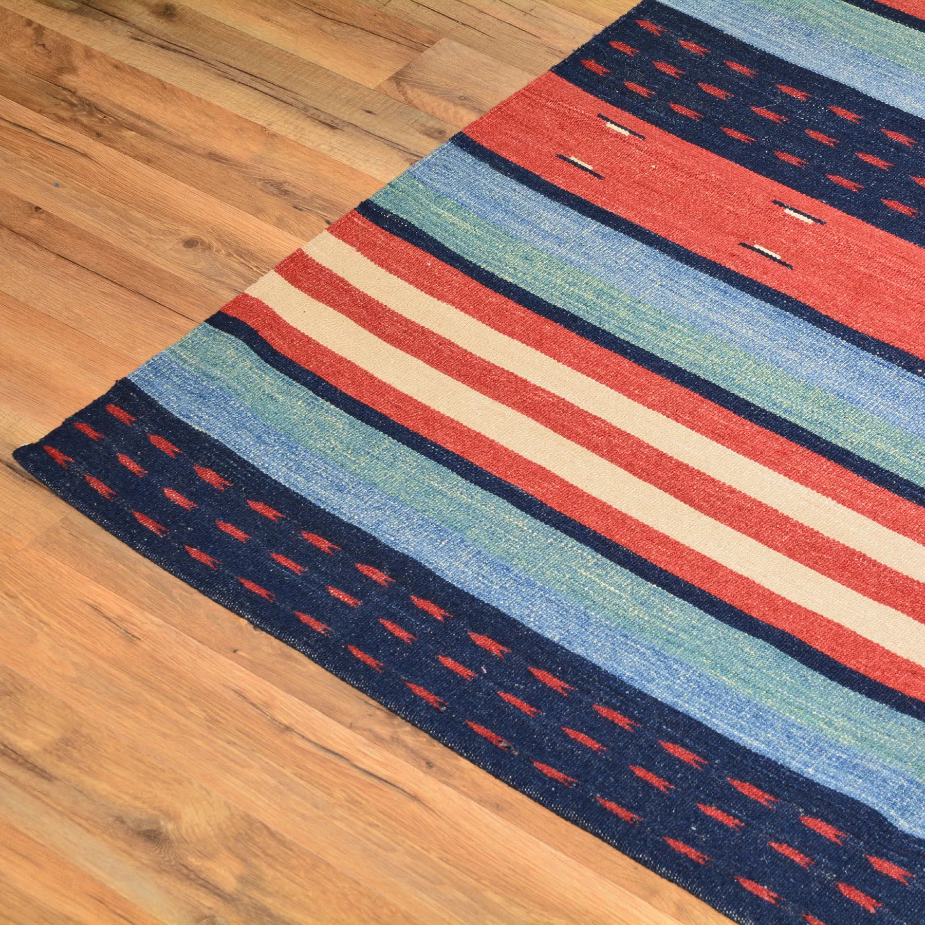 One Of A Kind Gabbeh Style Kilim Wool Rug (Size 9.7 X 12.2) Brral-2181