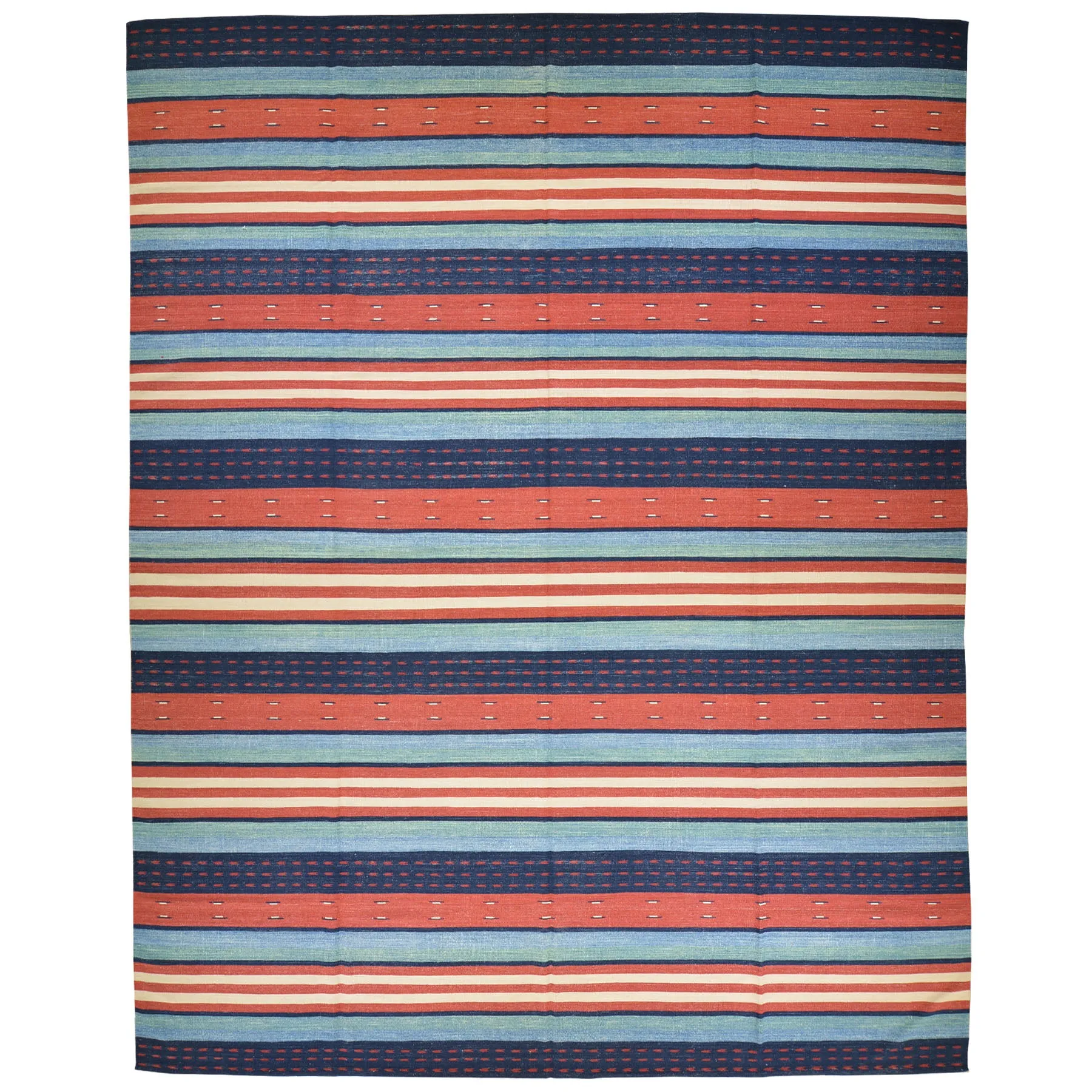 One Of A Kind Gabbeh Style Kilim Wool Rug (Size 9.7 X 12.2) Brral-2181