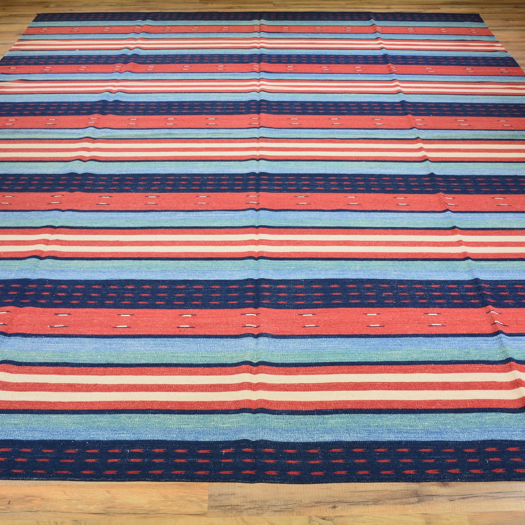 One Of A Kind Gabbeh Style Kilim Wool Rug (Size 9.7 X 12.2) Brral-2181
