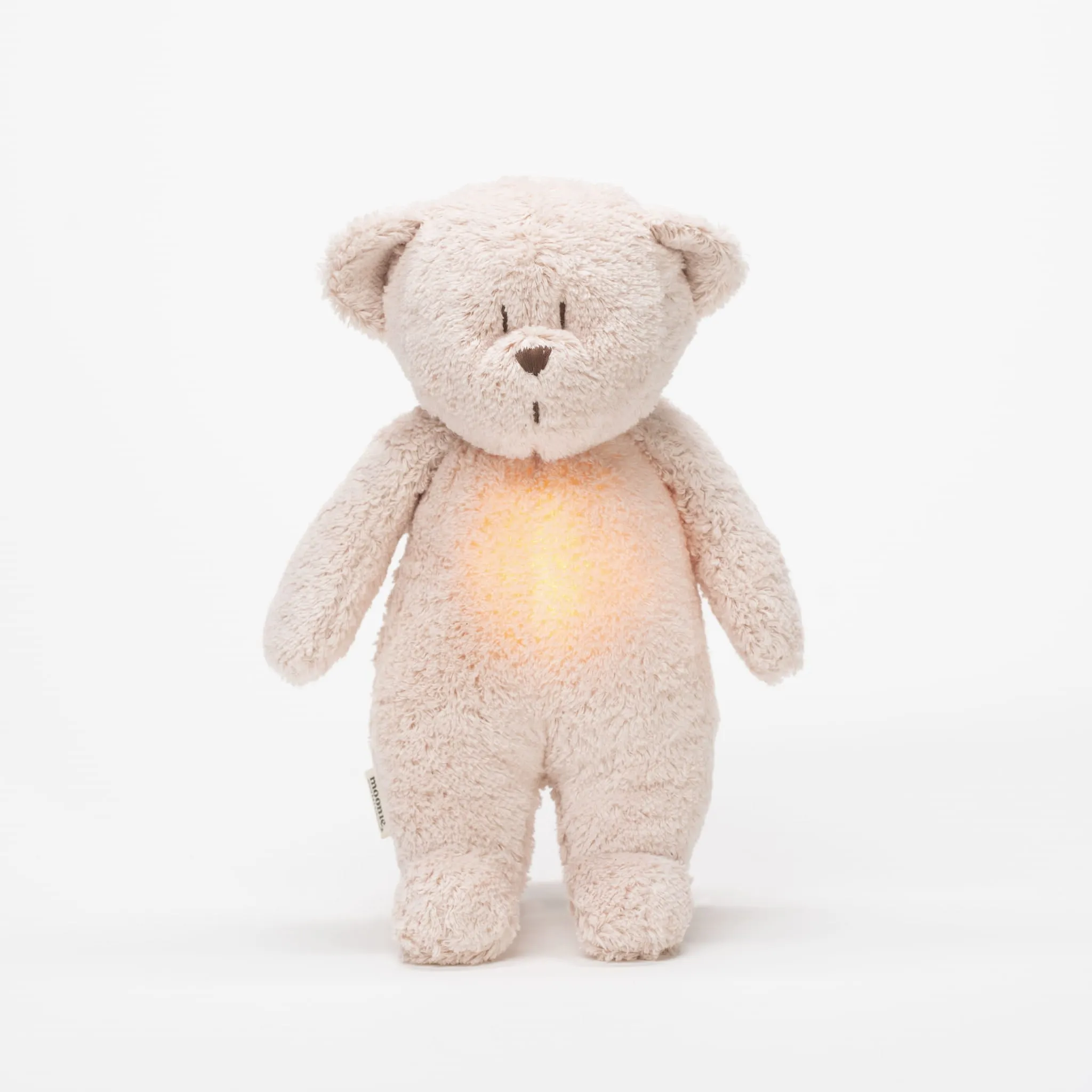 Organic Cotton Humming Bear with Night Light (Rose)