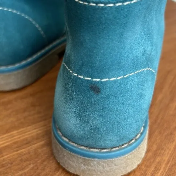 Pablosky Boys Suede booties in Turquoise Size 31 / Néw