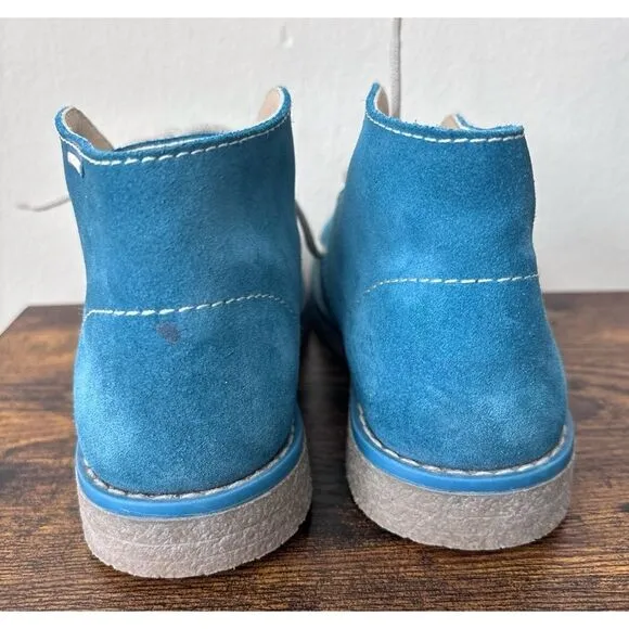 Pablosky Boys Suede booties in Turquoise Size 31 / Néw