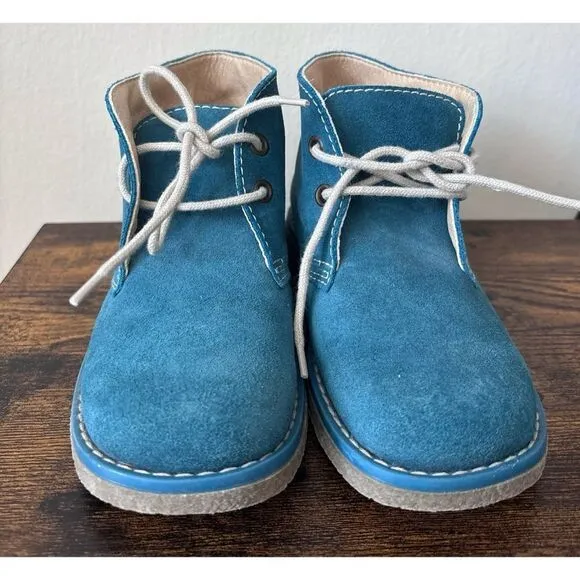 Pablosky Boys Suede booties in Turquoise Size 31 / Néw