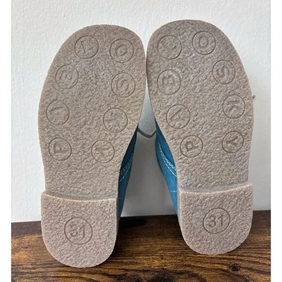 Pablosky Boys Suede booties in Turquoise Size 31 / Néw