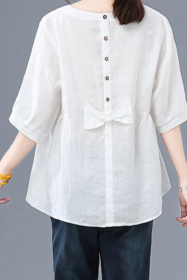 Pastoral Print Short Sleeve T-shirt