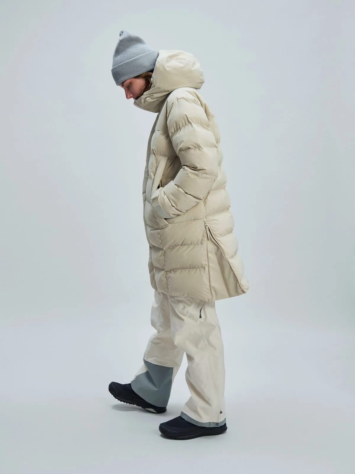 Płaszcz zimowy damski POC W'S Race Loft Parka beżowy