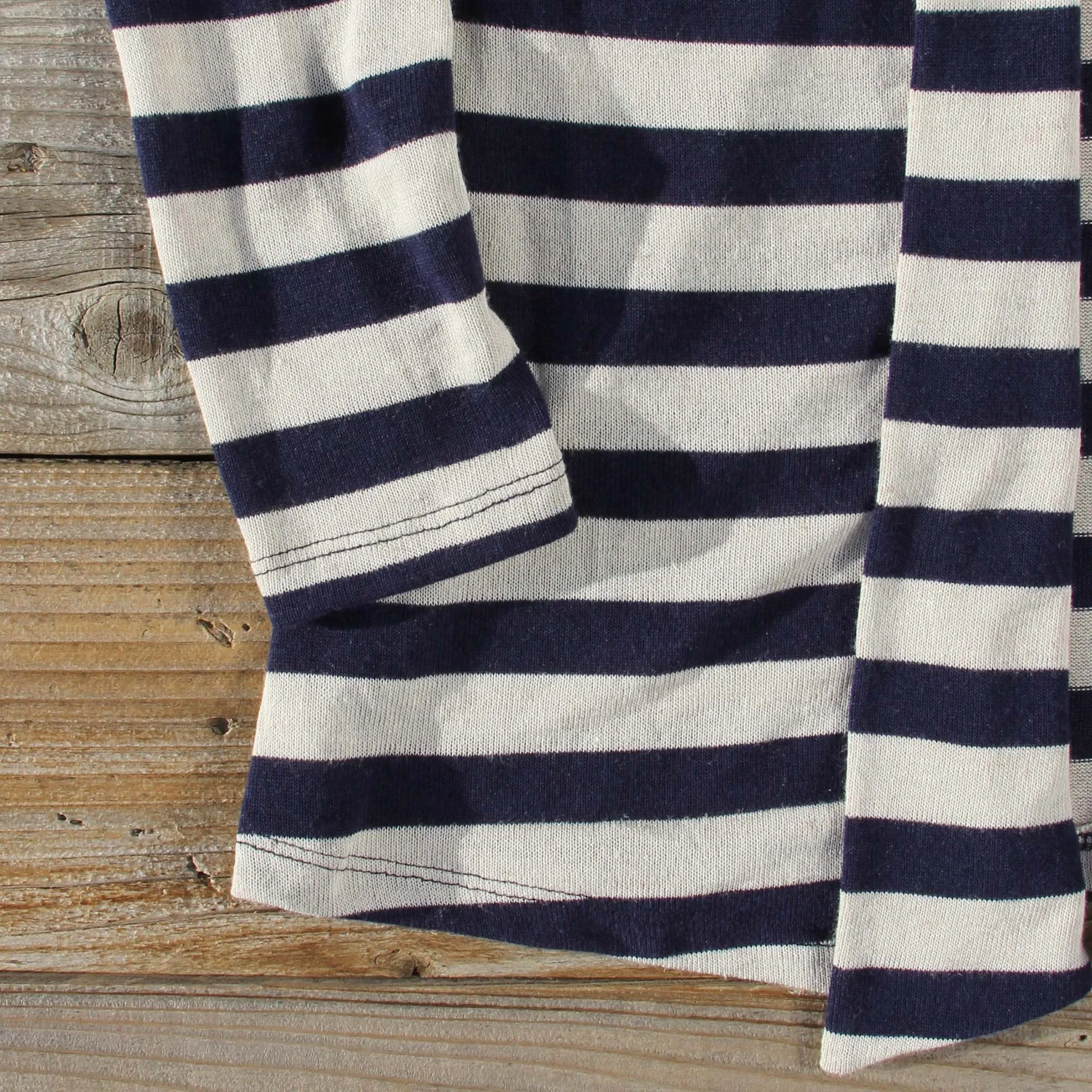 Patches & Stripes Cardigan in Navy