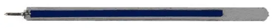 PEN1 Clear Flexible Pen with Cap - Blue Ink (case)