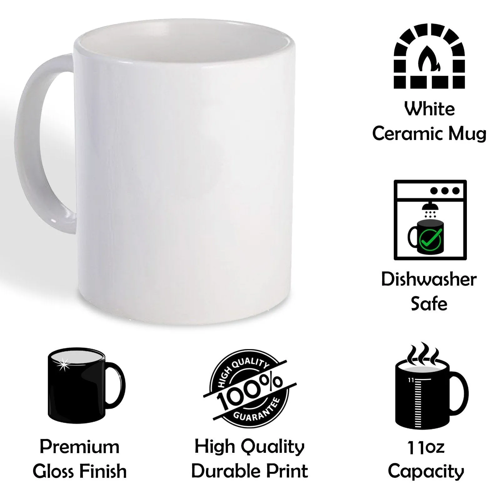 Personalised Mug with Stylish Text and Bunny Ears Lamb