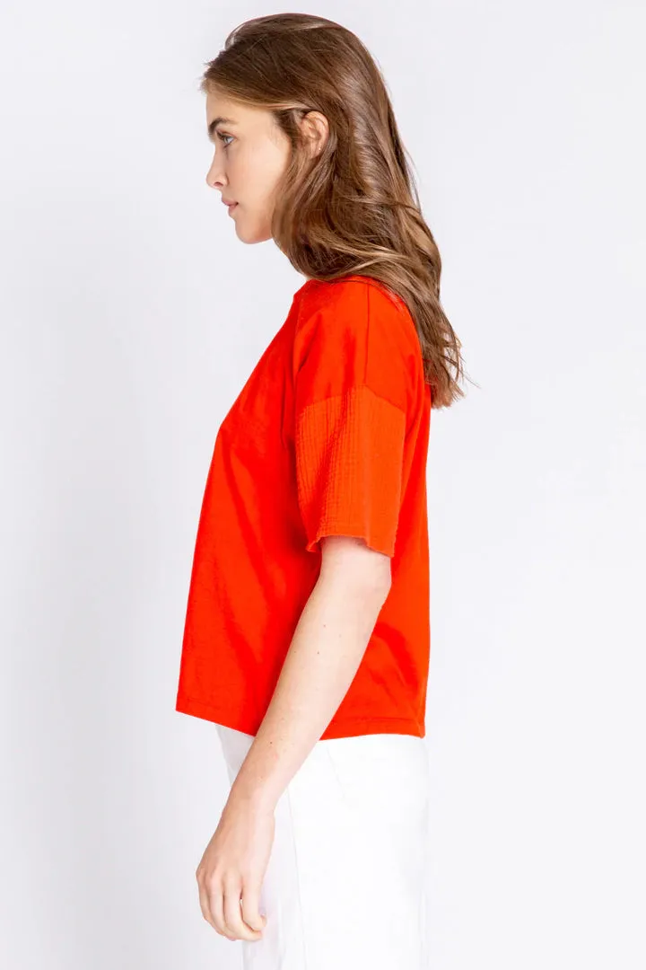 PJ Salvage Gauzin' Around Solid Short Sleeve