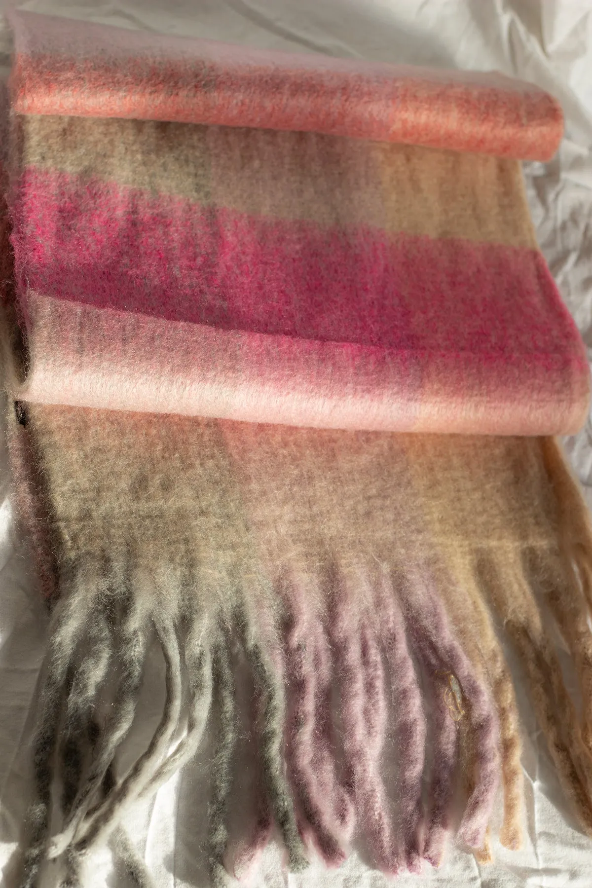 Plaid Warm Wrap Scarf