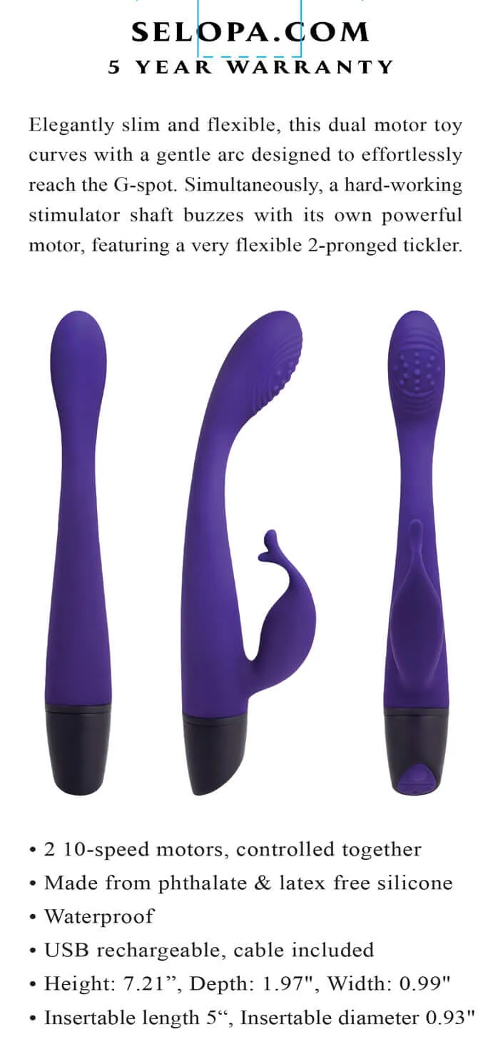 Plum Passion Rabbit Massager - Purple