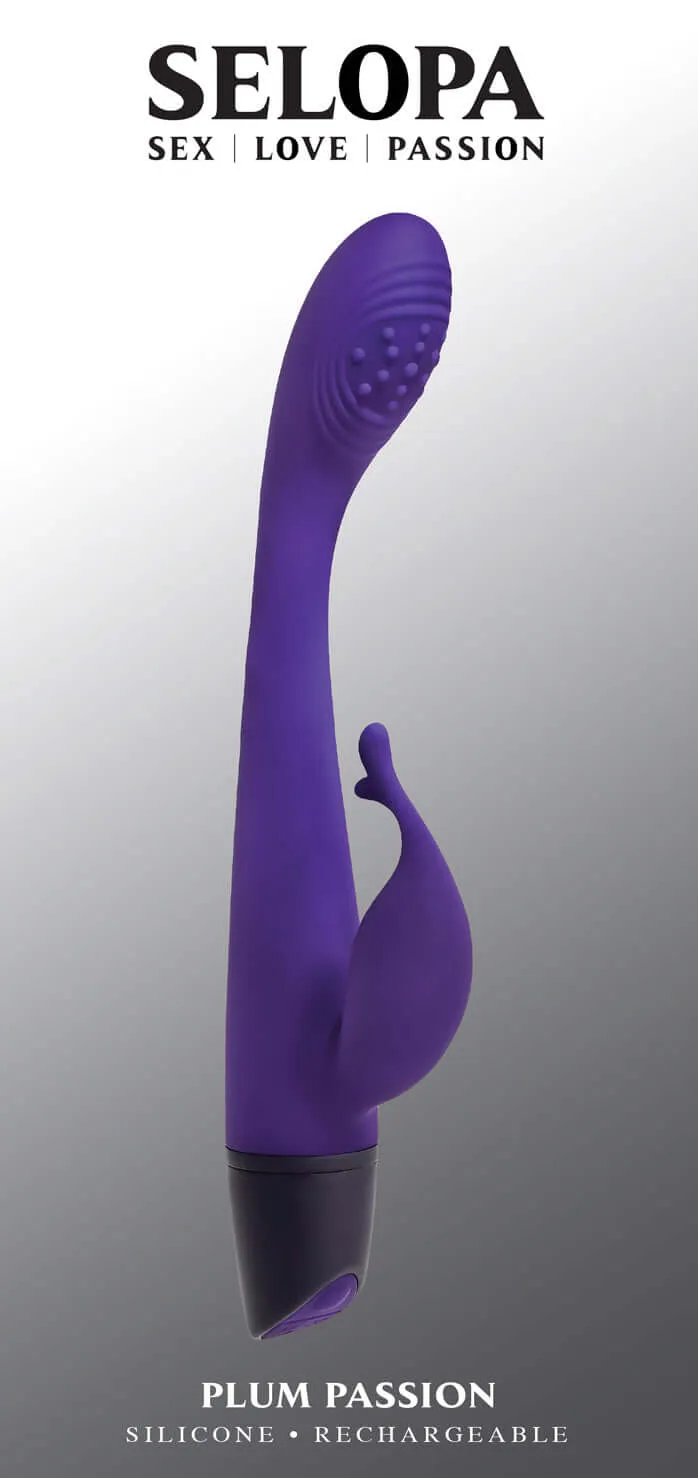 Plum Passion Rabbit Massager - Purple