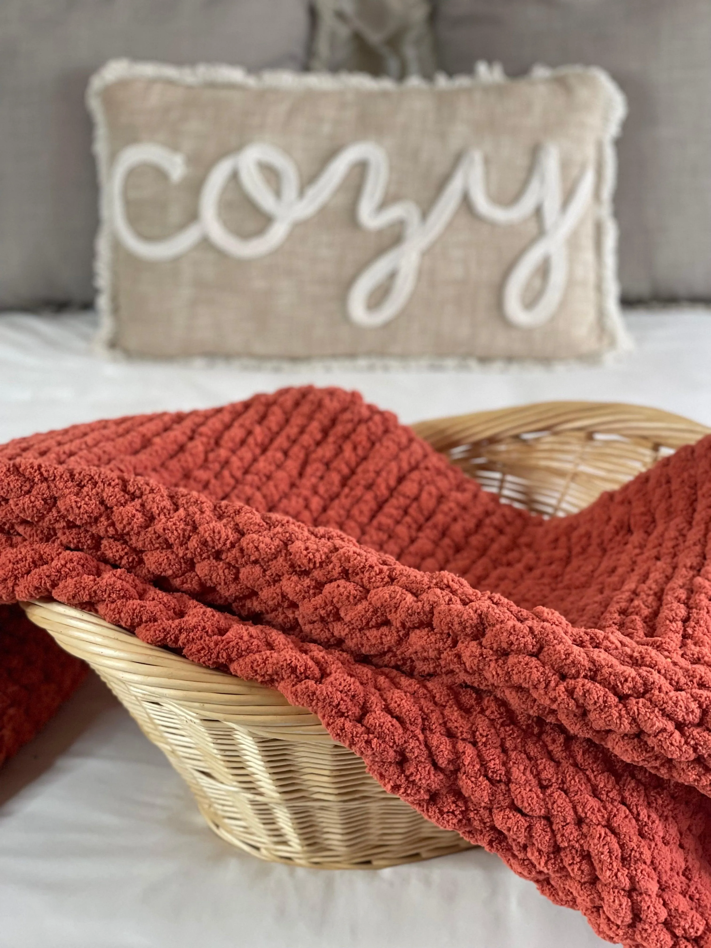 Pumpkin Spice Cozy Throw