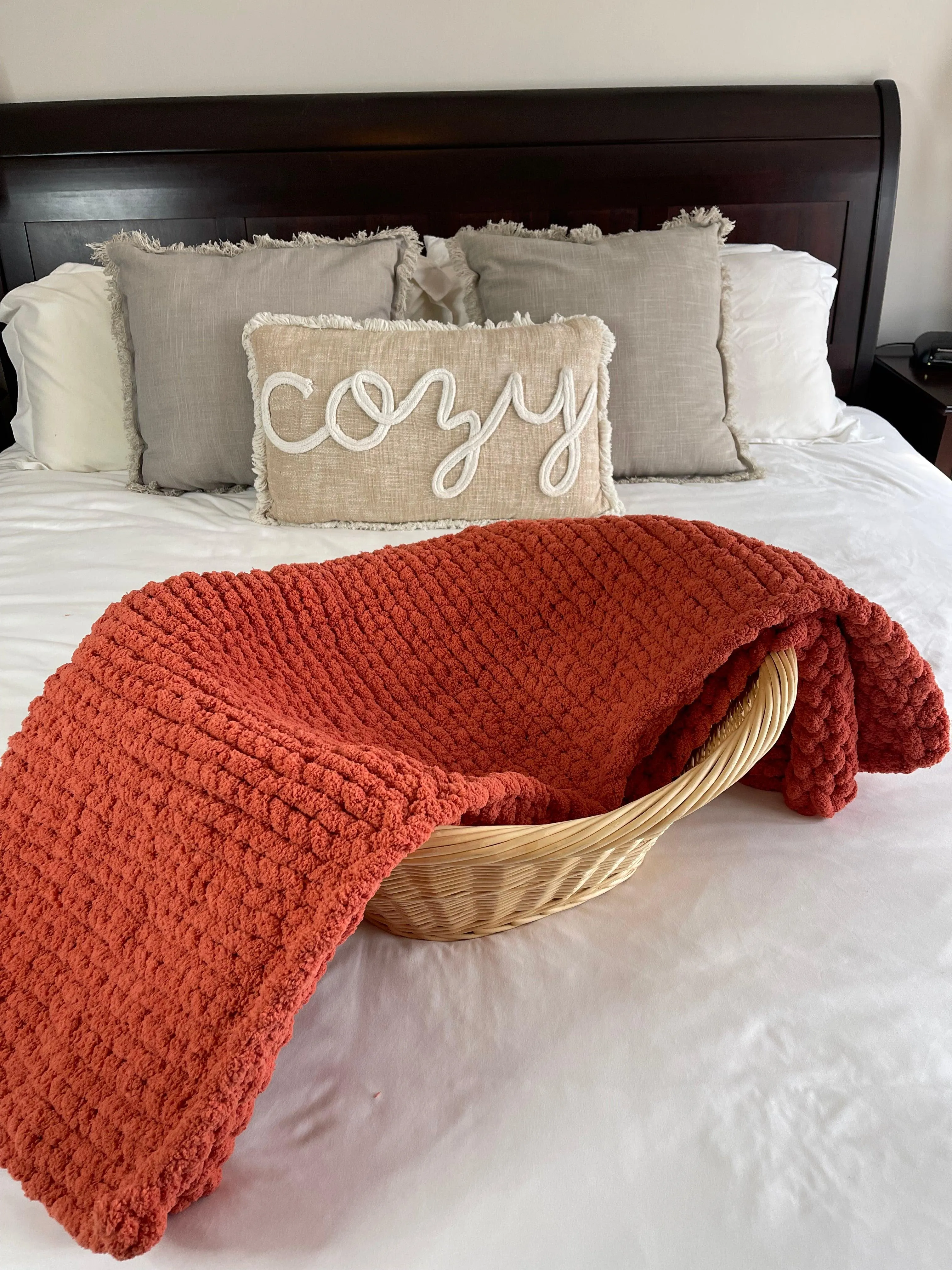 Pumpkin Spice Cozy Throw