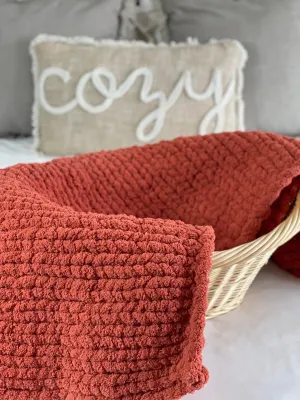 Pumpkin Spice Cozy Throw