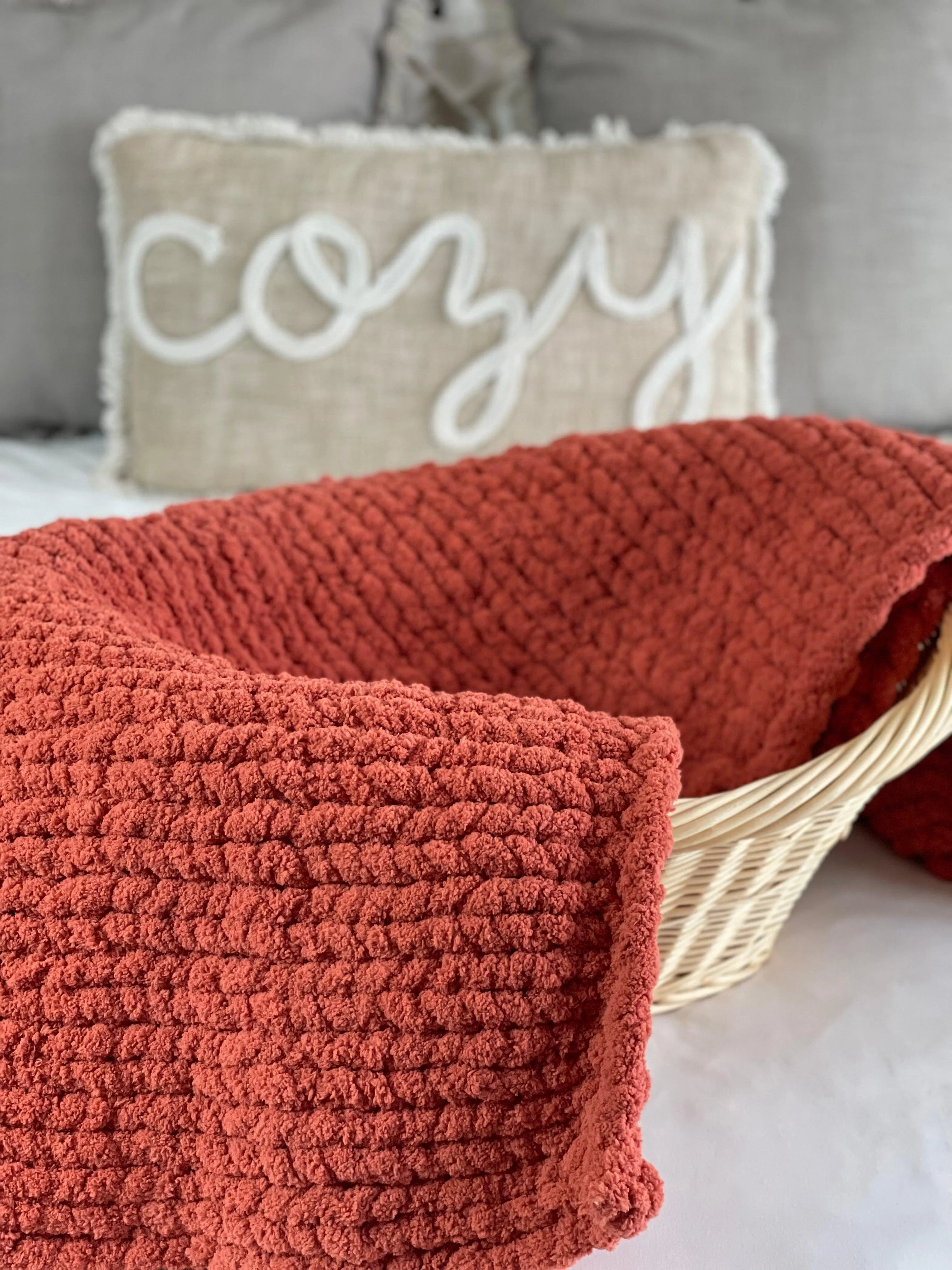 Pumpkin Spice Cozy Throw