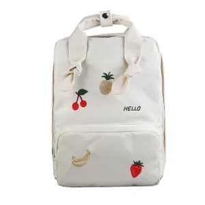 "FRUIT EMBROIDERY" BACKPACK N082606