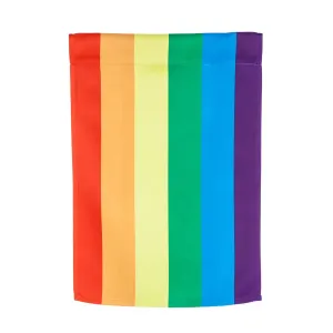 Rainbow Garden Suede Flag,14s4844