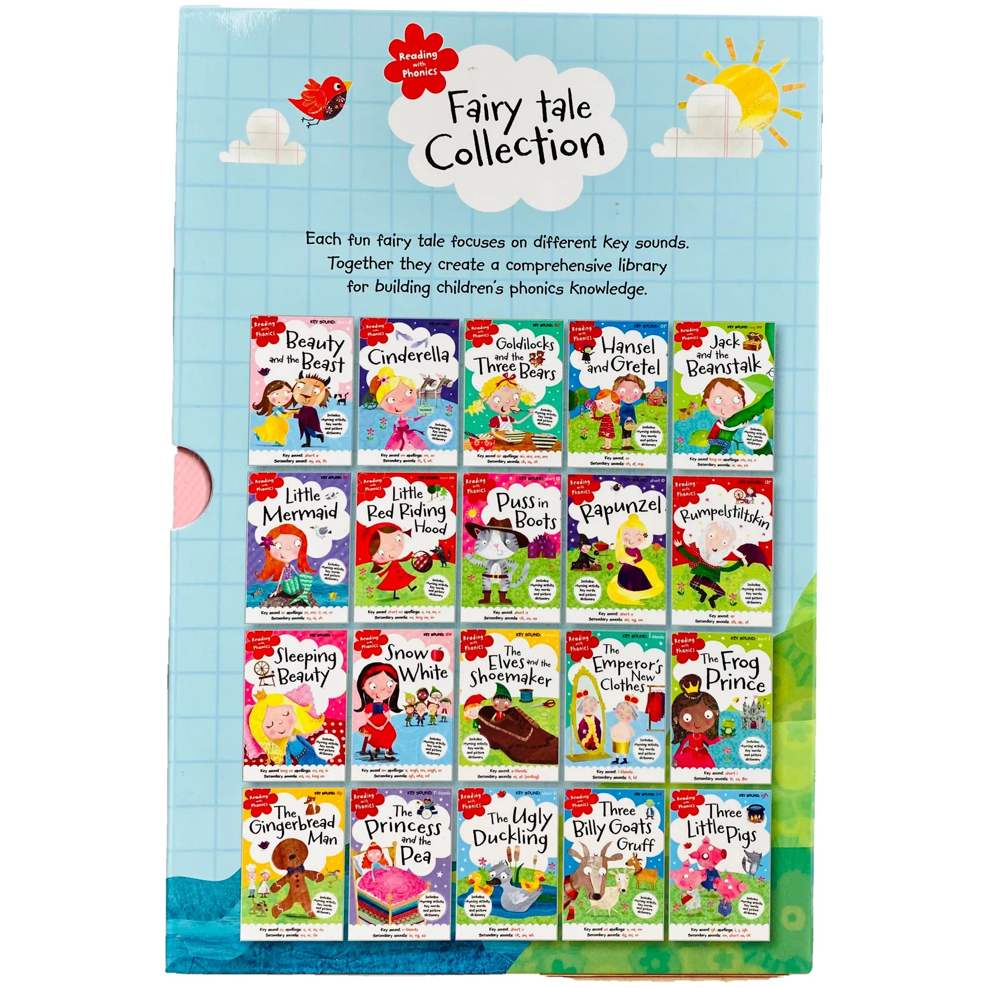 Reading with Phonics Fairy Tale Collection 20 Books Box Set