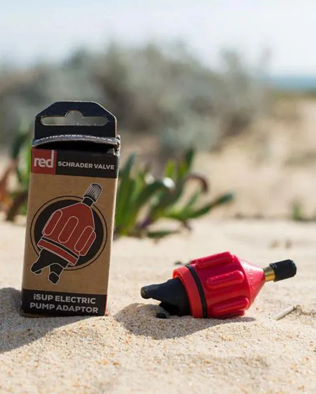Red Paddle Electric Pump Schrader Valve Adaptor