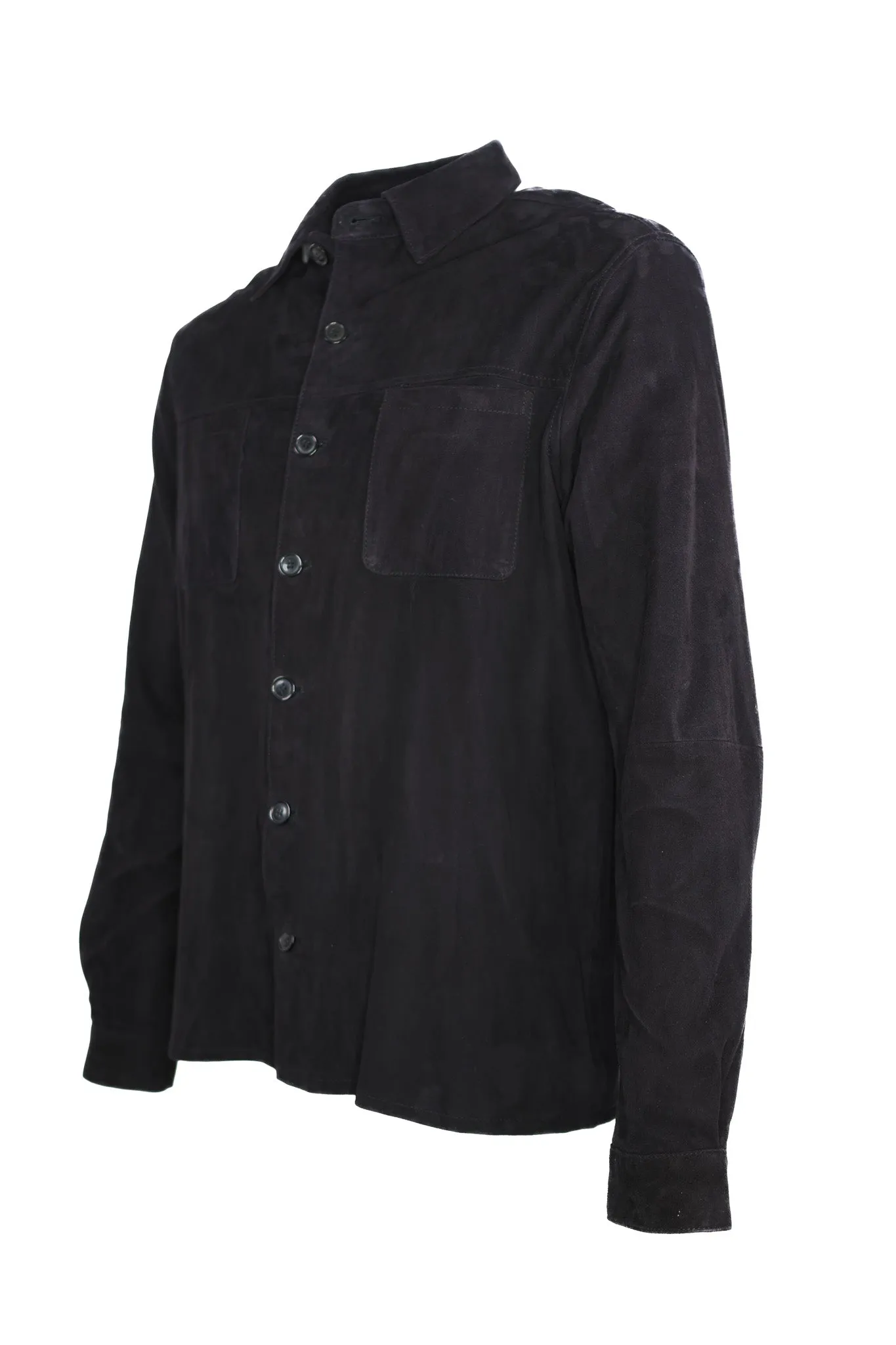 Regency Brock Suede Shirt Jacket Midnight