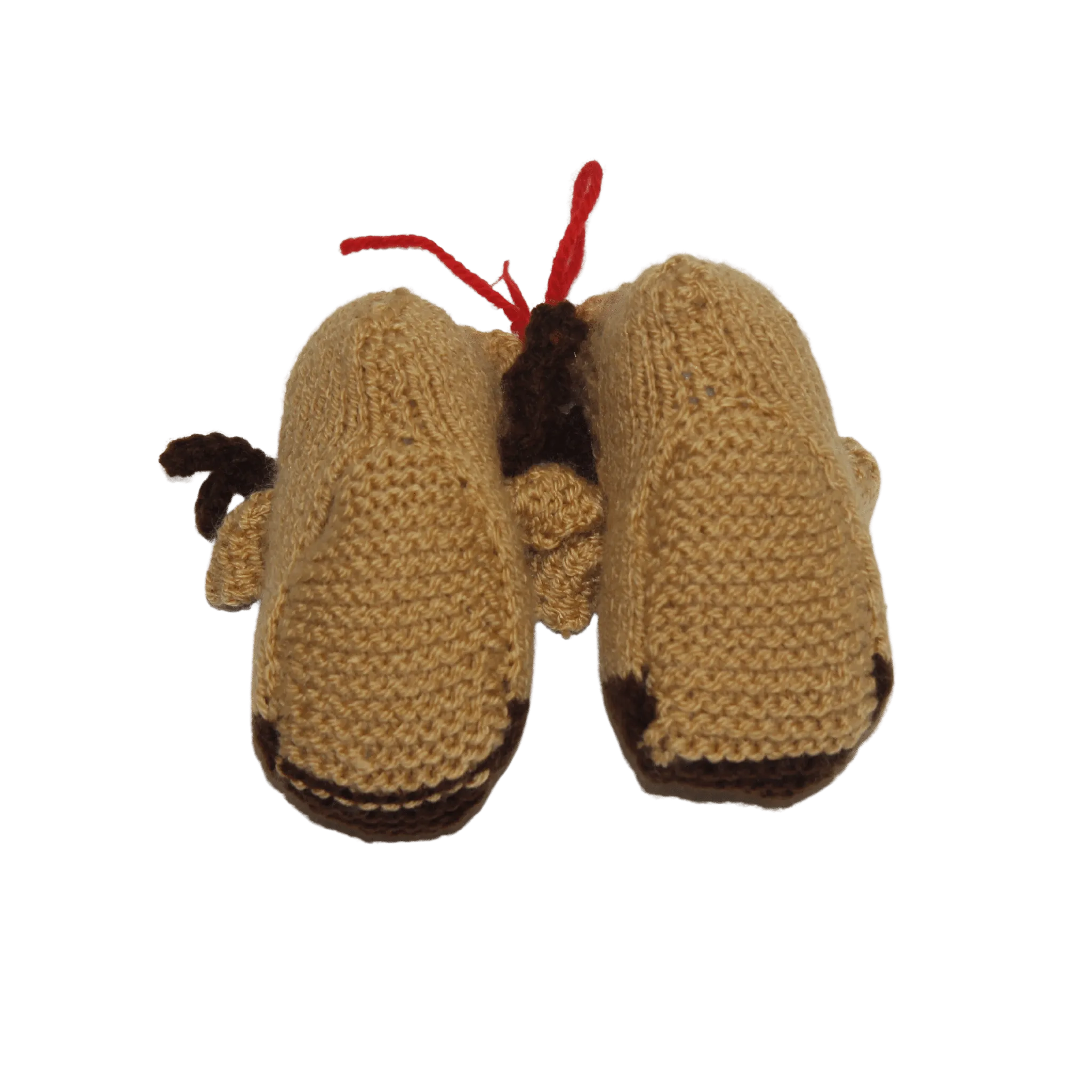 Reindeer Knitted Booties